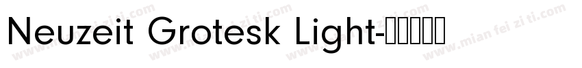 Neuzeit Grotesk Light字体转换